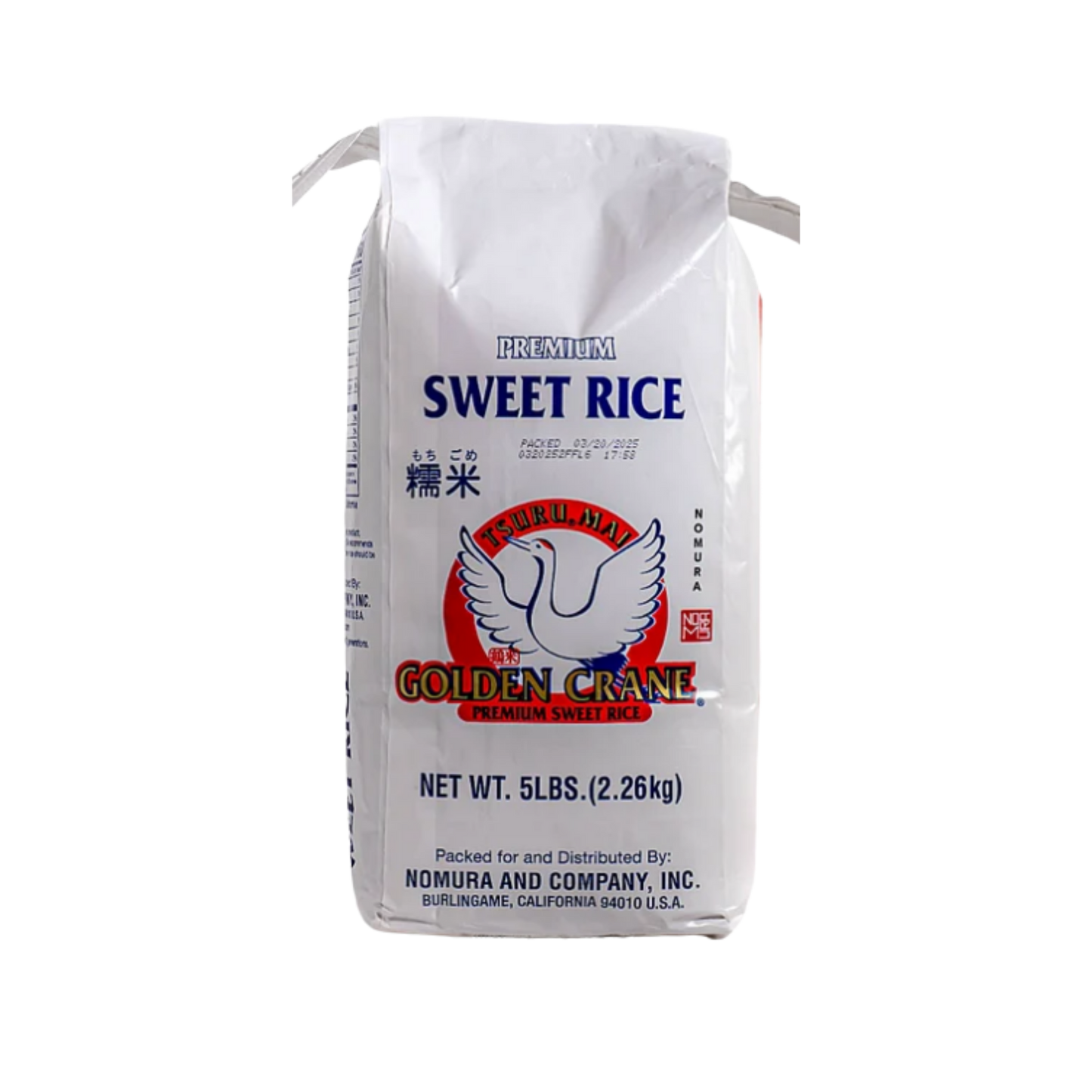 Golden Crane Sweet Rice -  8/5Lbs