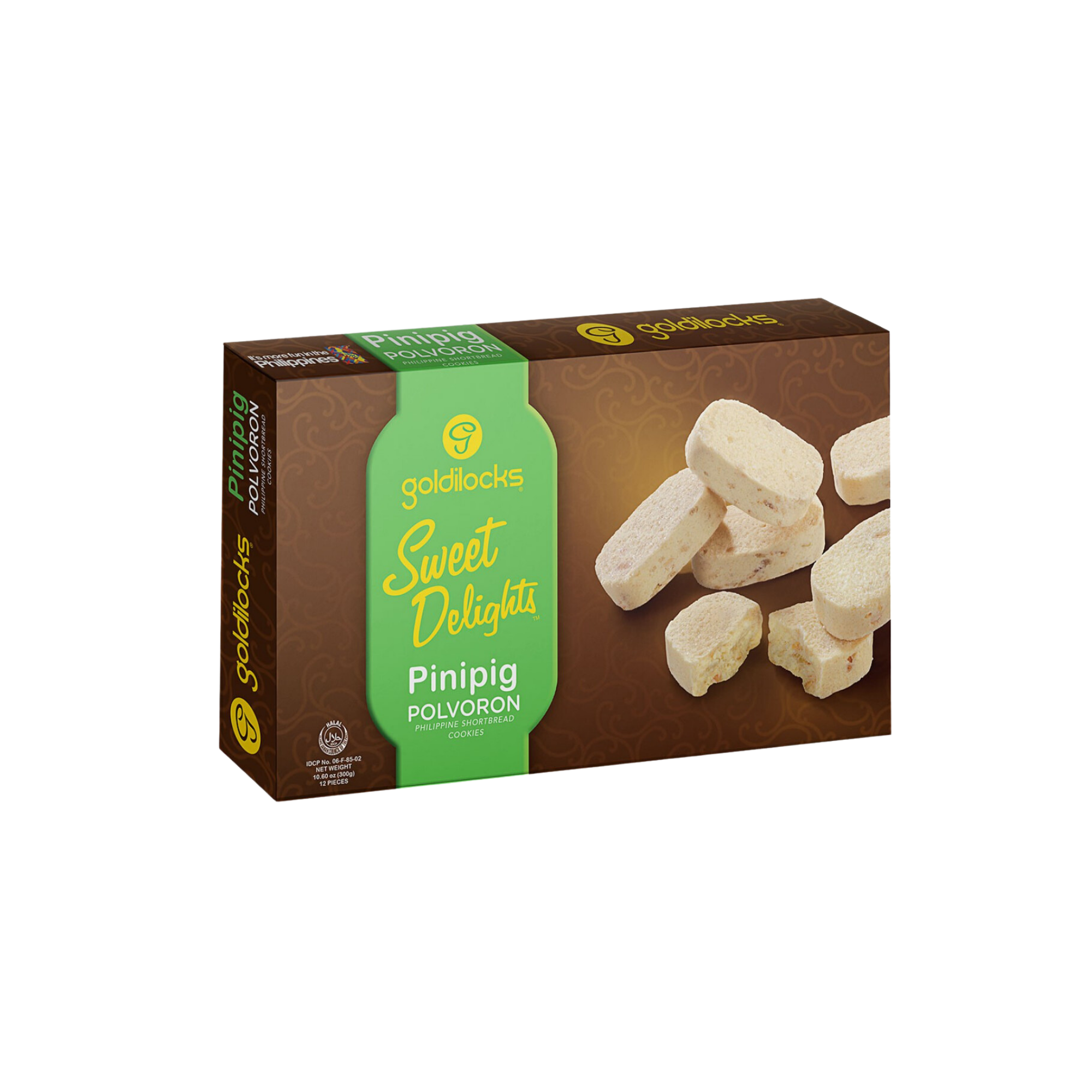 Goldilocks Sweet Delights Polvoron Pinipig 12x25 25g 0 88oz WOW Goldilocks sweet delights polvoron pinipig 12x25 25g 0 88oz wow