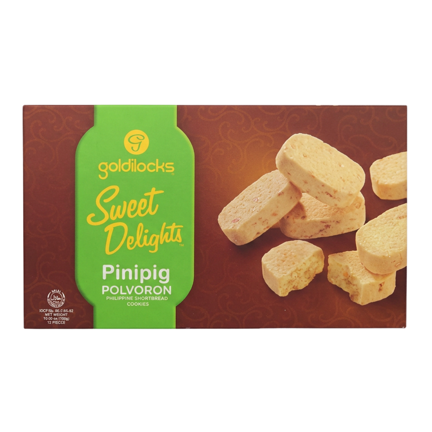 Goldilocks Sweet Delights Polvoron (Pinipig) - 12x25/25g | 0.88oz