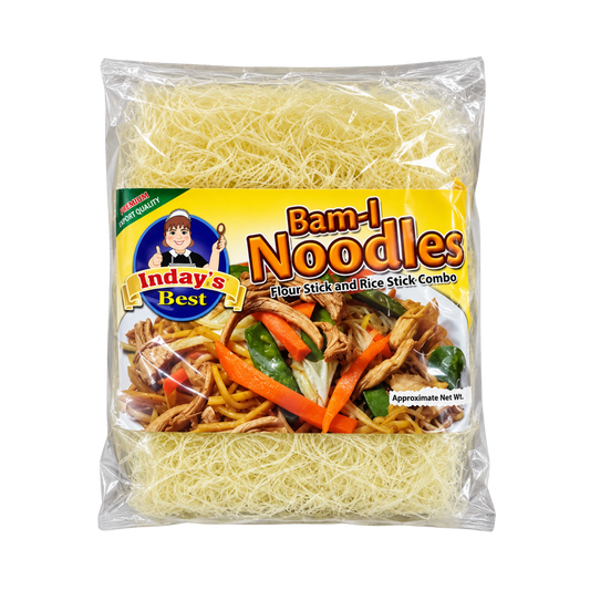 Inday's Best Bam-i Noodles Flour Stick & Rice Stick Combo - 12/500g | 17.64oz