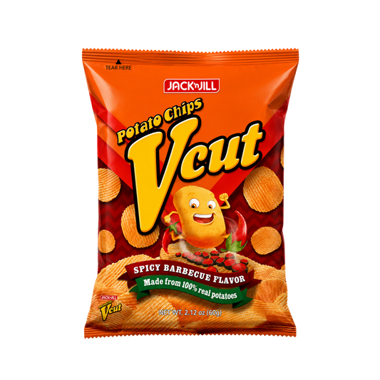 Jack n' Jill V-Cut Potato Chips Spicy Bbq - 50/60g | 2.12oz