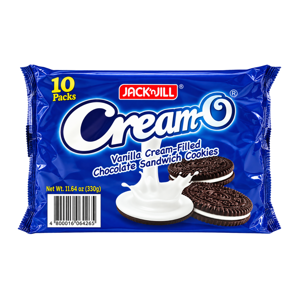 Jack & Jill Cream-O Vanilla Cream-Filled Chocolate Sandwich - 20x10/30g