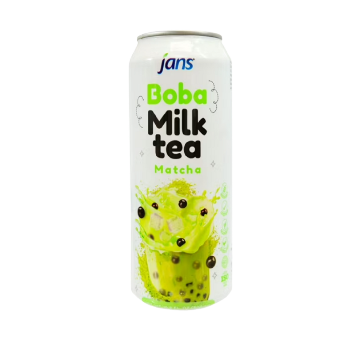 Jans Boba Milk Tea Matcha - 24/290ml
