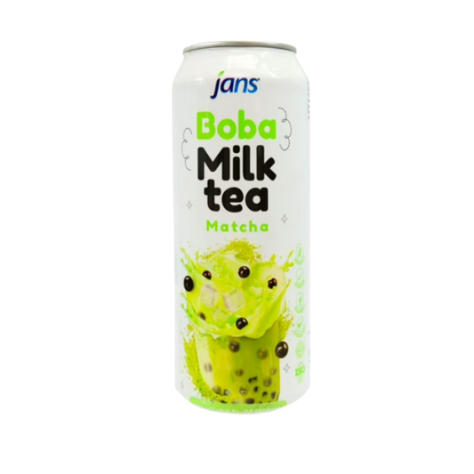 Jans Boba Milk Tea Matcha - 24/290ml