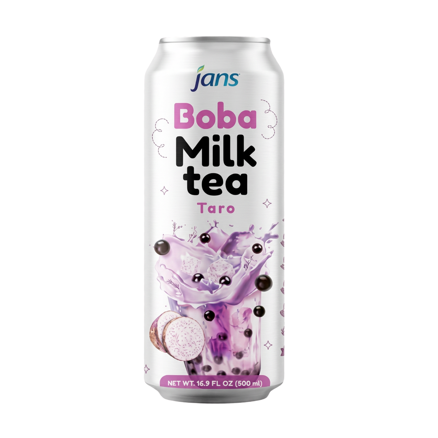 Jans Boba Milk Tea Taro - 24/290ml