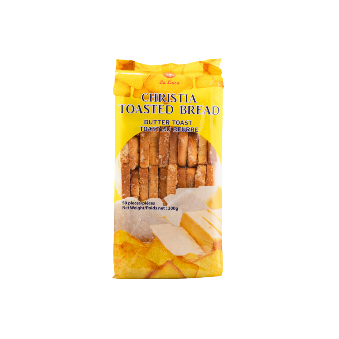 La Luisa Christia Butter Toasted Bread 50s - 25/200g | 7.05oz