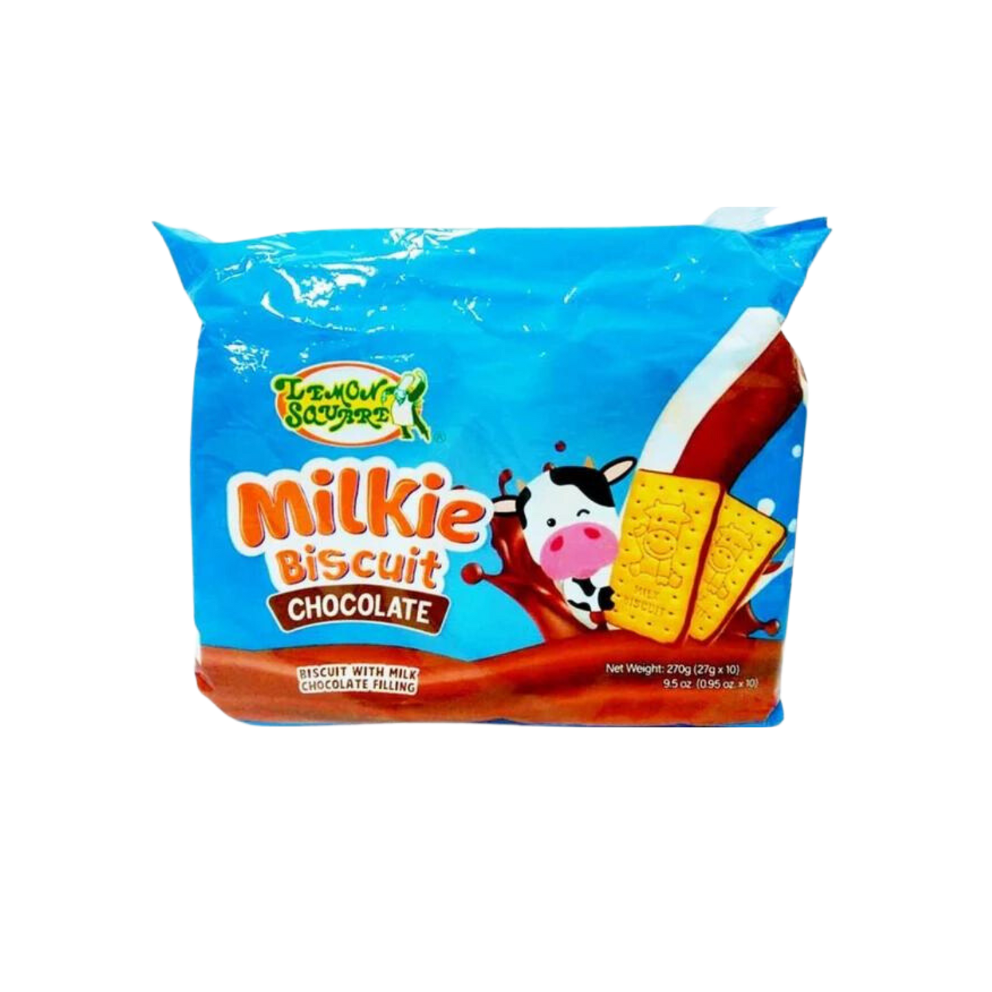 Lemon Square Milkie Biscuit Chocolate - 10x20/27g | 0.95oz