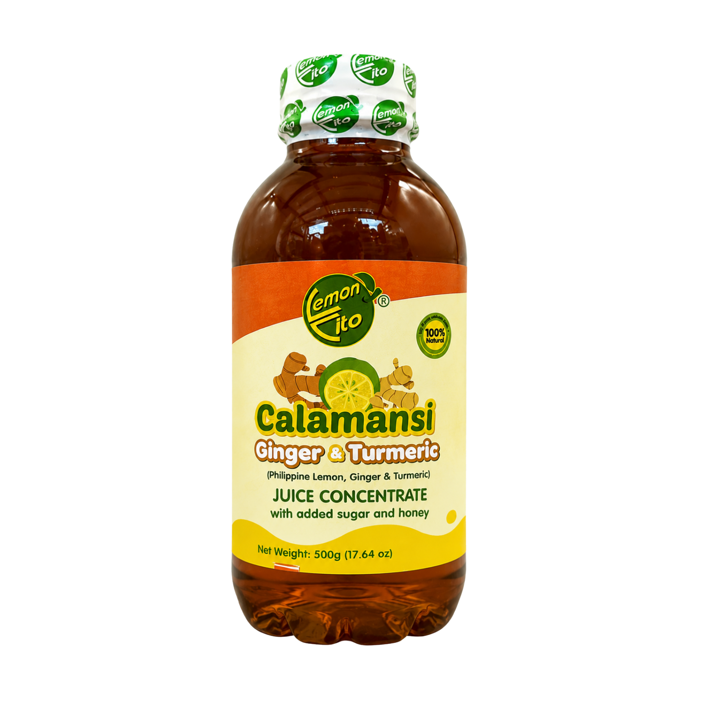 Lemoncito Calamansi Ginger Turmeric Juice Concentrate w/ Honey - 20/500ml