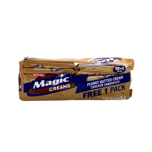 Jack n' Jill Magic Creams Peanut Butter Cream 28g x 10+1 x 40's - 10+1 x 40/28g | 0.99oz