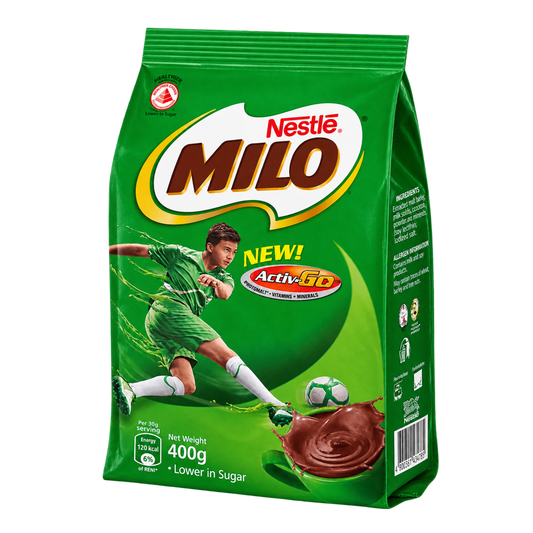 Milo Drink Powder (Active Go) Lower In Sugar - 24/400g