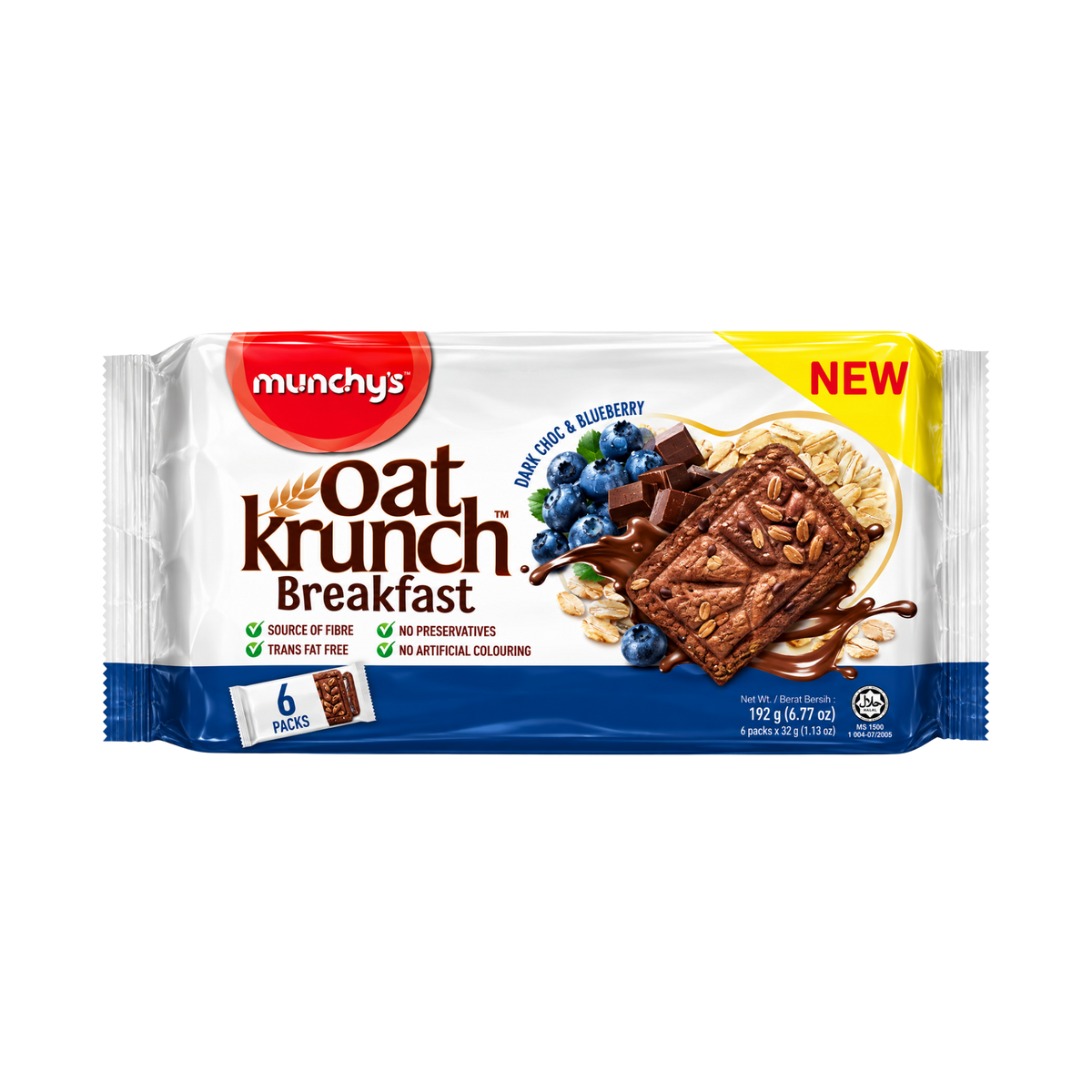 Munchy's Oat Krunch Dark Chocolate & Blueberry - 12/192g