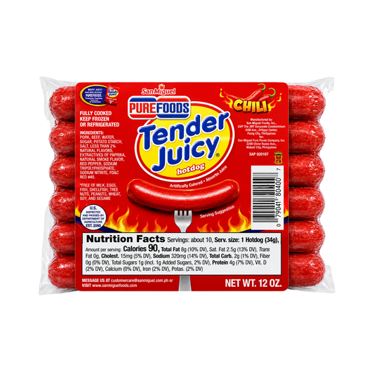 Purefoods Tender Juicy Hotdog Chili - 12/340g  | 12Oz..
