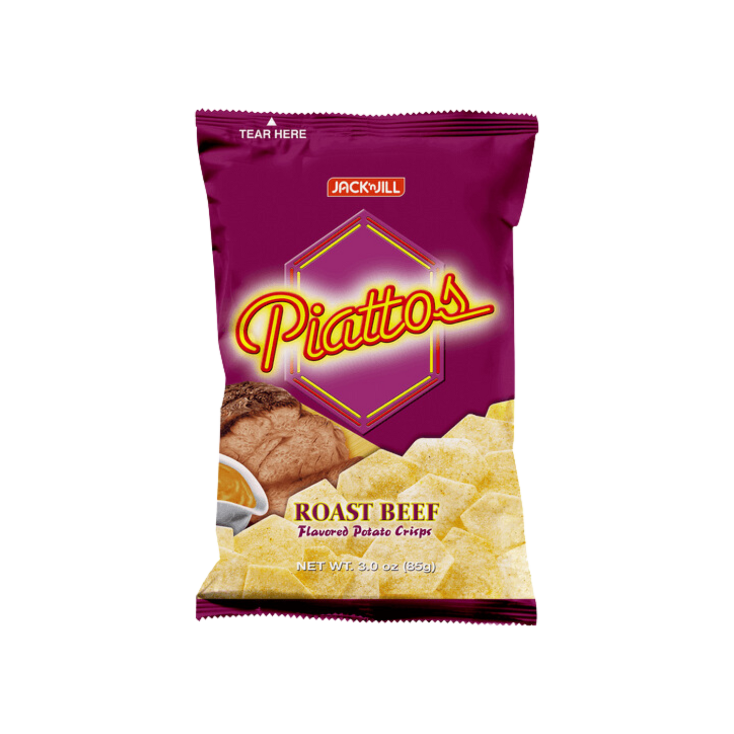 Jack n" Jill Piattos Roast Beef 85g x 50's - 50/85g | 3oz