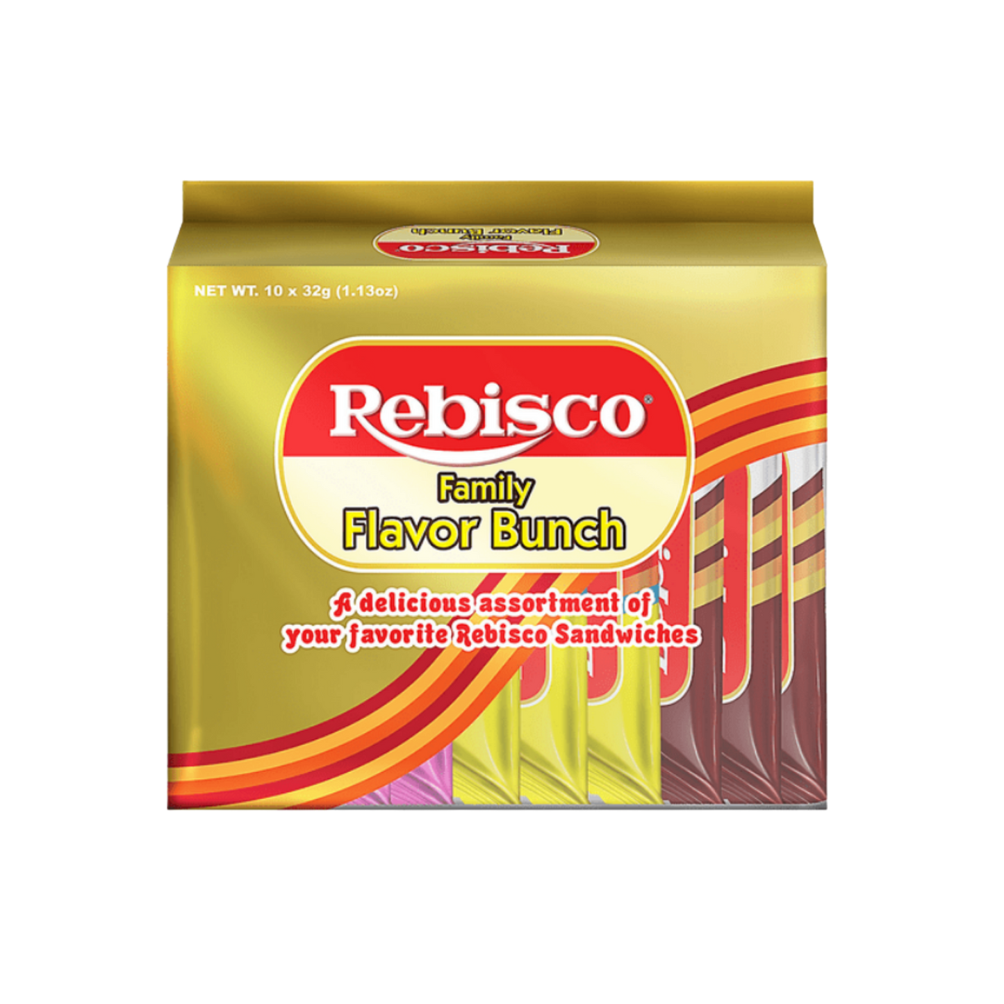 Rebisco Crackers Sandwich Flavor Bunch - 10x40/31g | 1.09oz