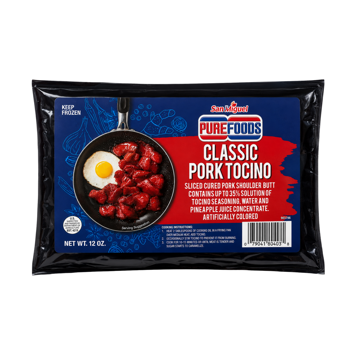San Miguel Purefoods Spicy Pork Tocino - 12/340g  | 12Oz