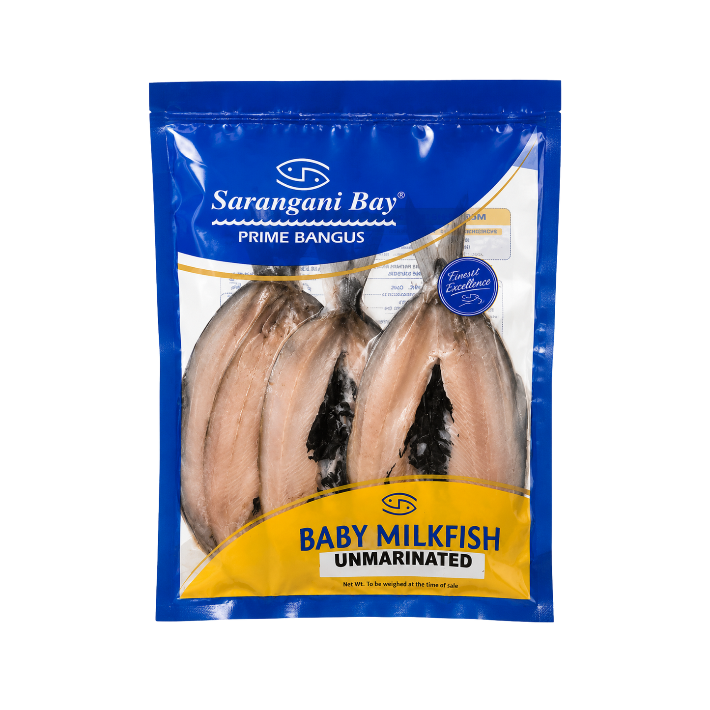 Sarangani Bay Baby Split Milkfish (Bs) - 35lbs