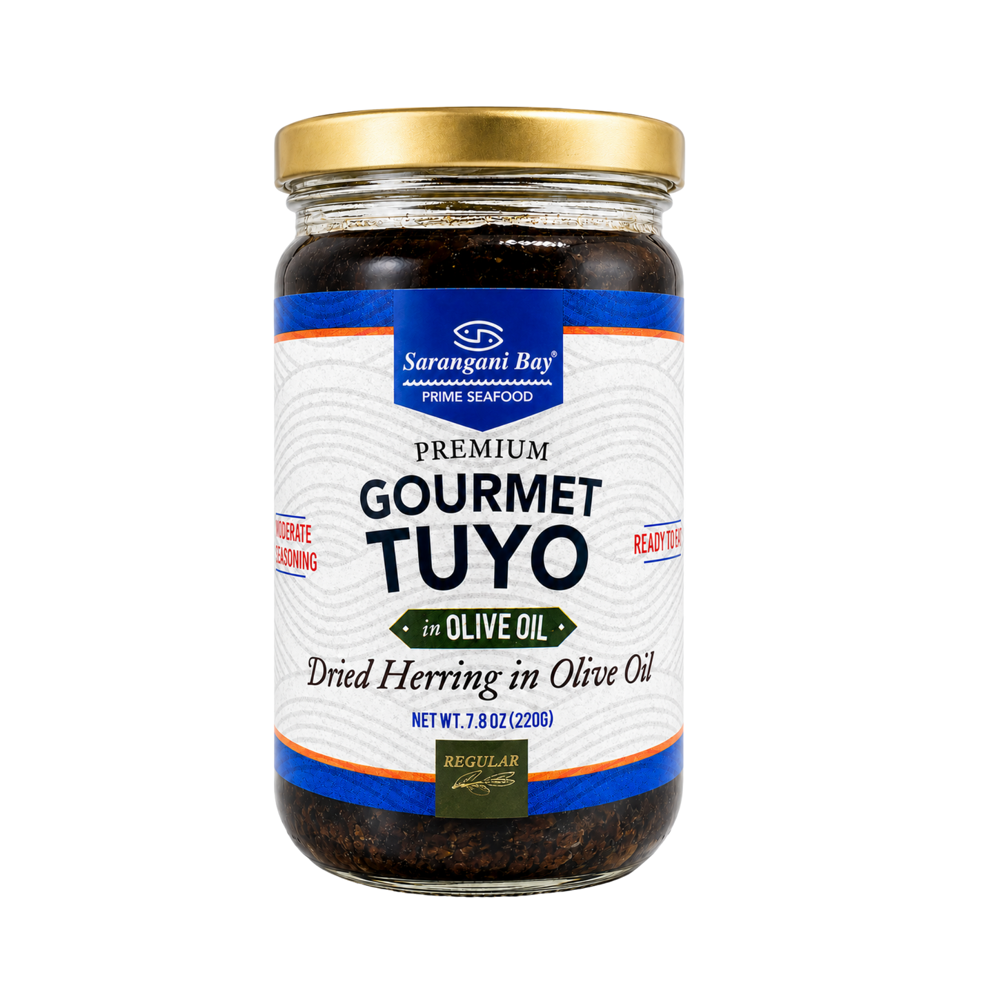 Sarangani Bay Gourmet Tuyo In Olive Oil - Regular - 24/220g | 7.8oz