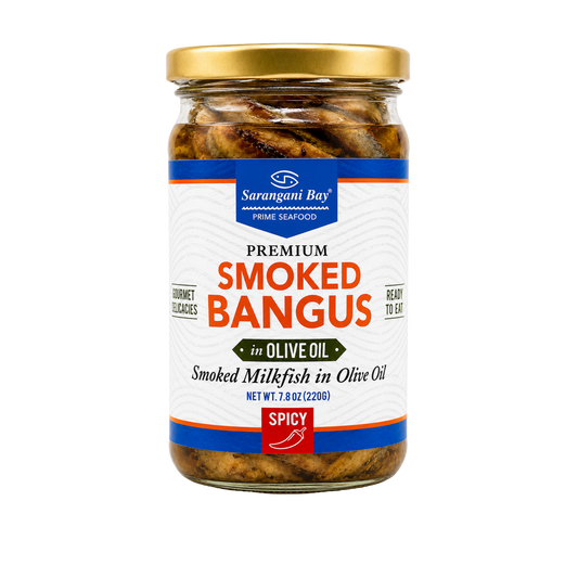 Sarangani Bay Premium Smoked Bangus In Olive Oil - Spicy - 24/220g | 7.8oz