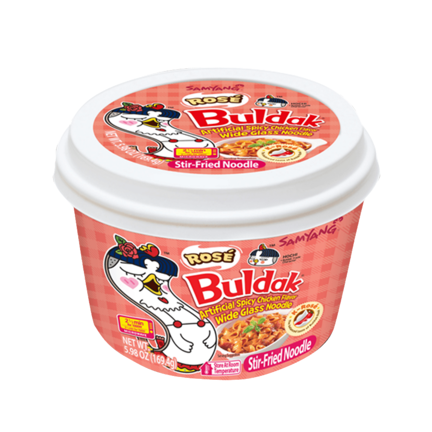 Samyang Buldak  Rose Glass Noodle - 12/169.4g