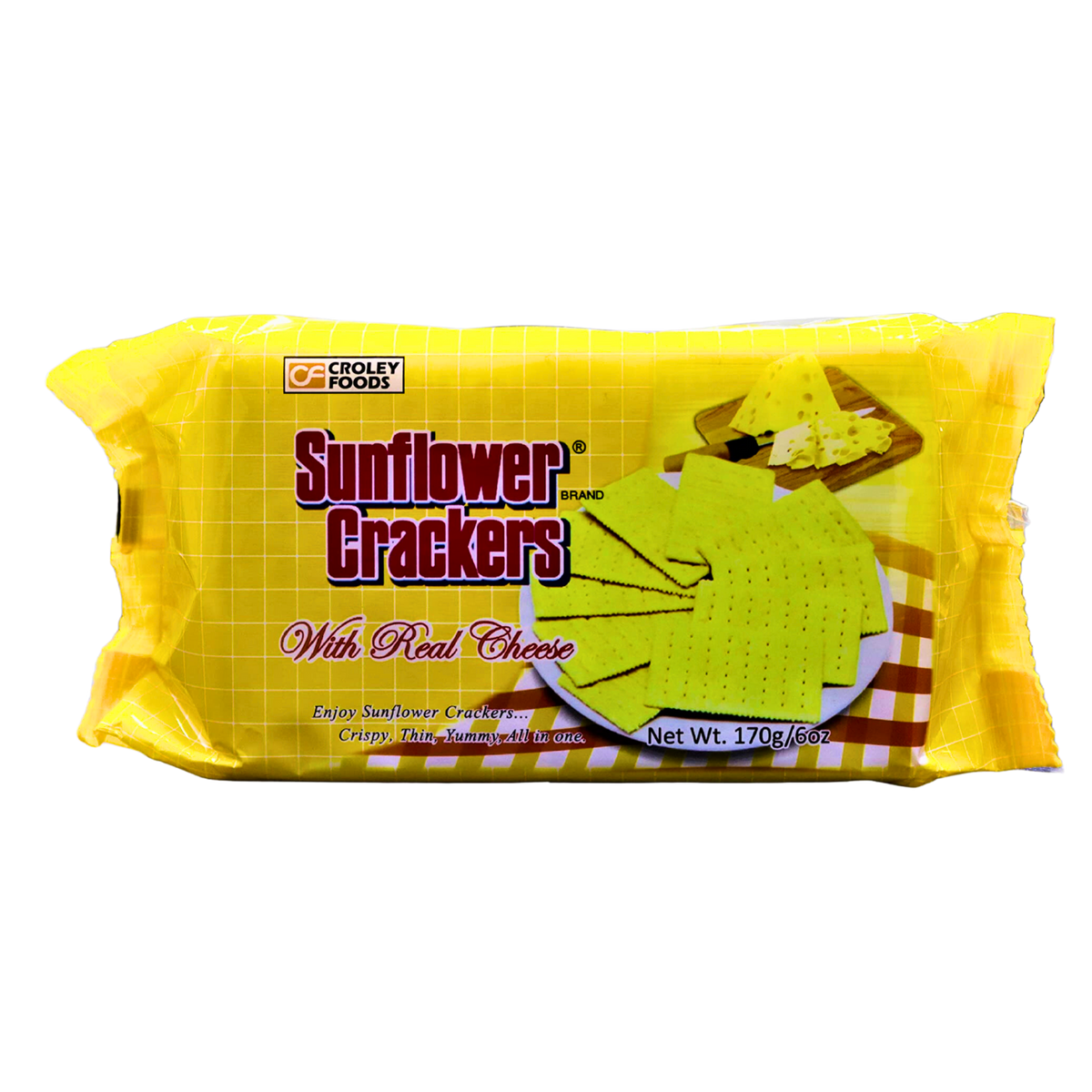 Sunflower Crackers Cheese (Pack) - 42/190g | 6.7oz