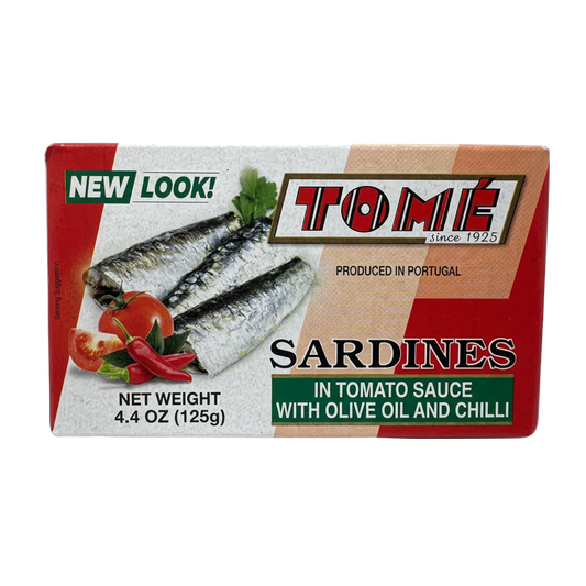 Tome Sardines Red In Tomato Sauce With Olive Oil Chili – 50/125g | 4.4oz