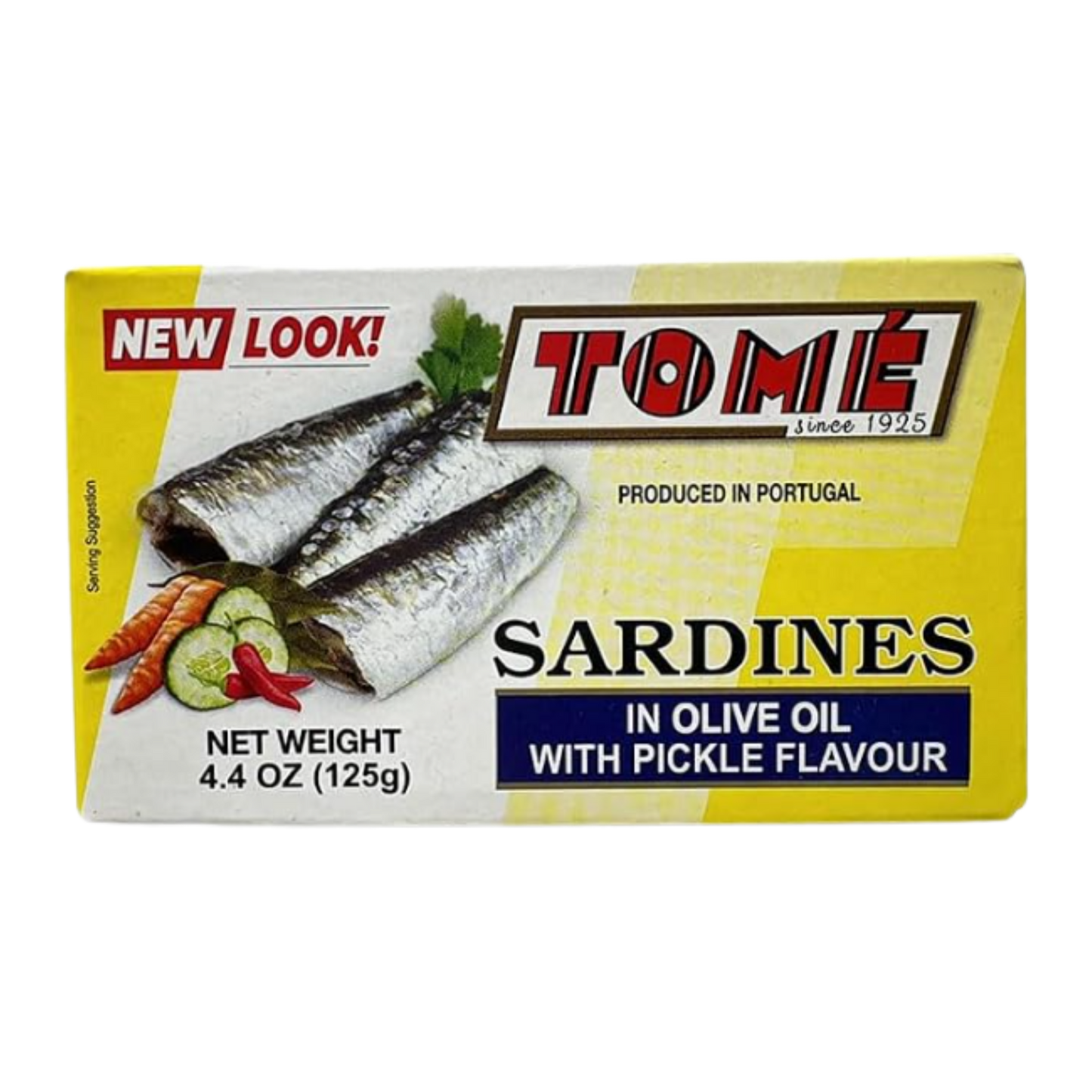 Tome Sardines Yellow In Olive Oil With Pickles – 50/125g | 4.4oz