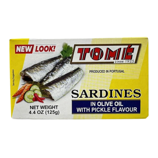Tome Sardines Yellow In Olive Oil With Pickles – 50/125g | 4.4oz