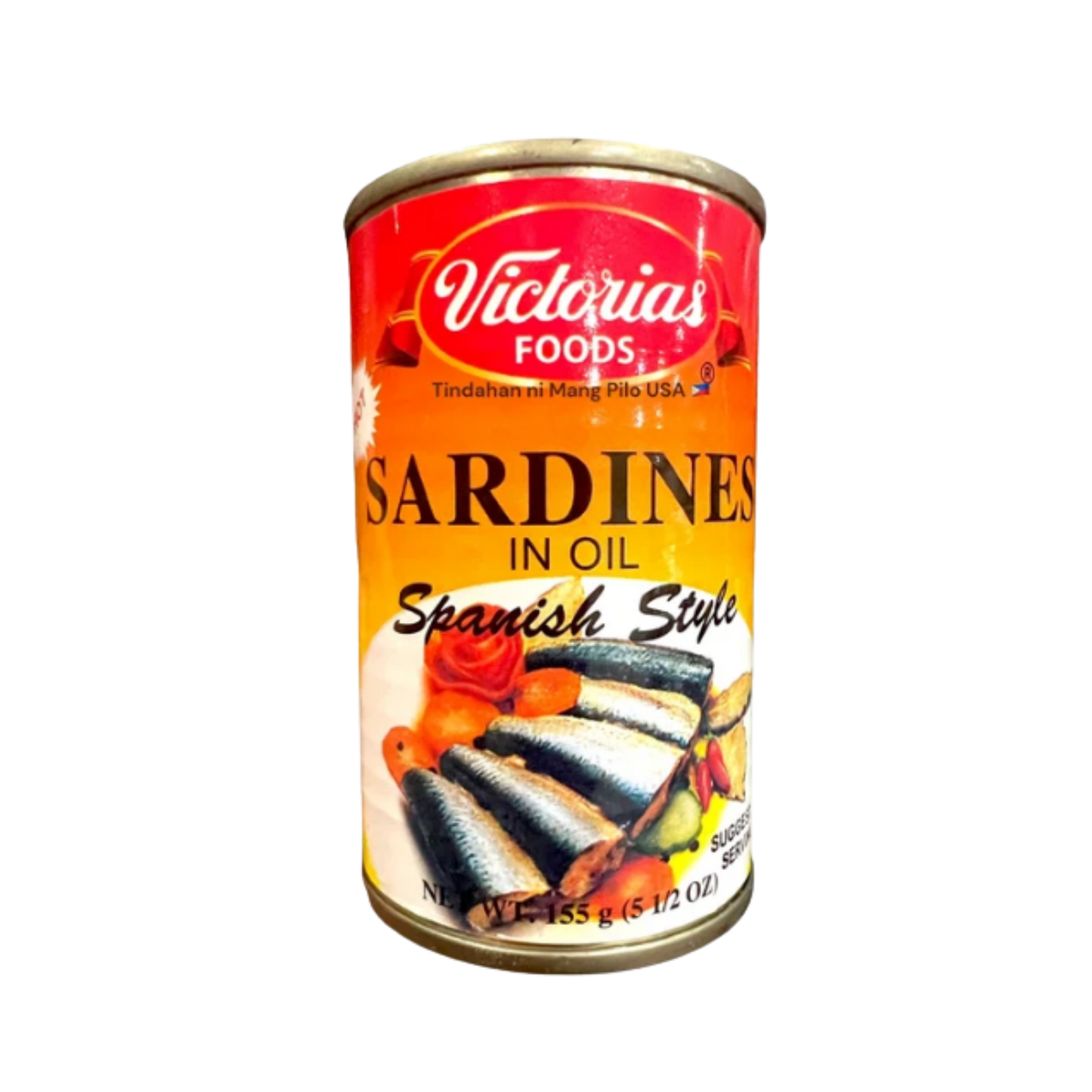 Victorias Foods Sardines In Oil Spanish Style - Hot - 100/155g