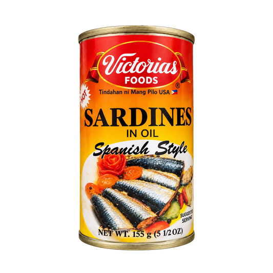 Victorias Foods Sardines In Oil Spanish Style - Hot - 100/155g