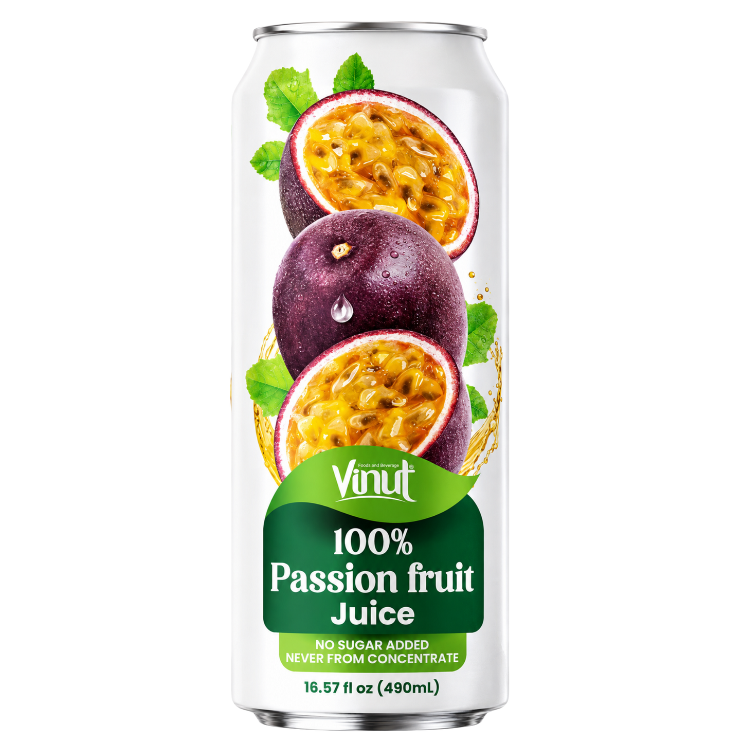Vinut 100% Passion Fruit Juice - 12/490ml | 16.57oz