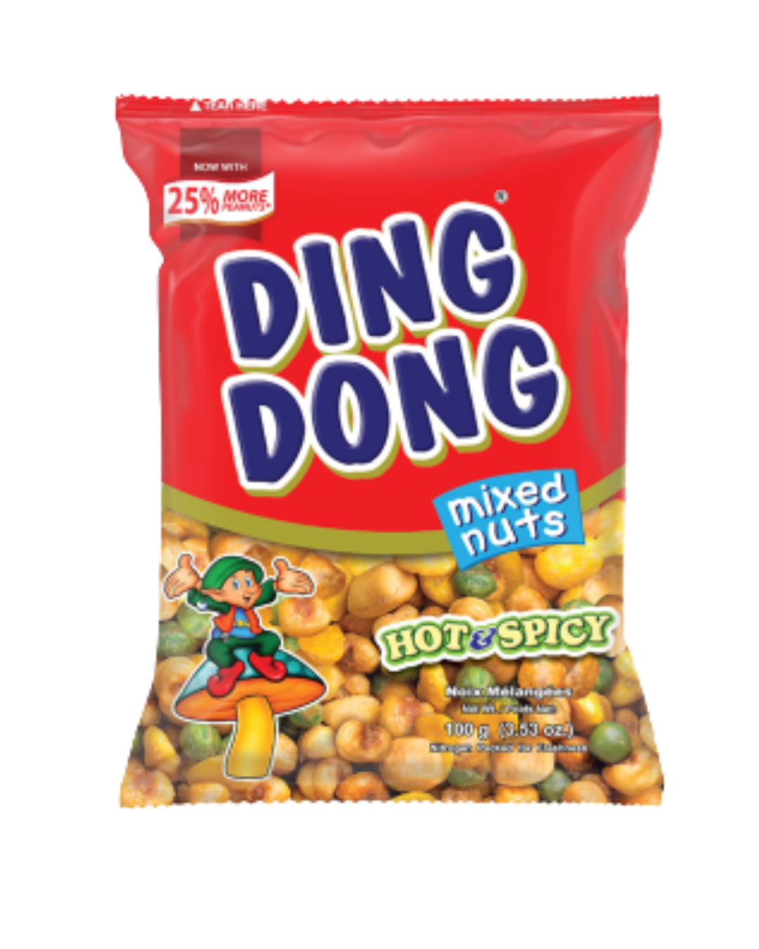 Ding Dong Mixed Nuts Hot & Spicy(Red) - 60/100g