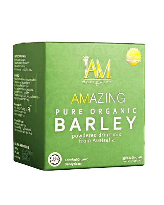 IAM AMAZING Pure Organic Barley Powdered Drink- 10/3g