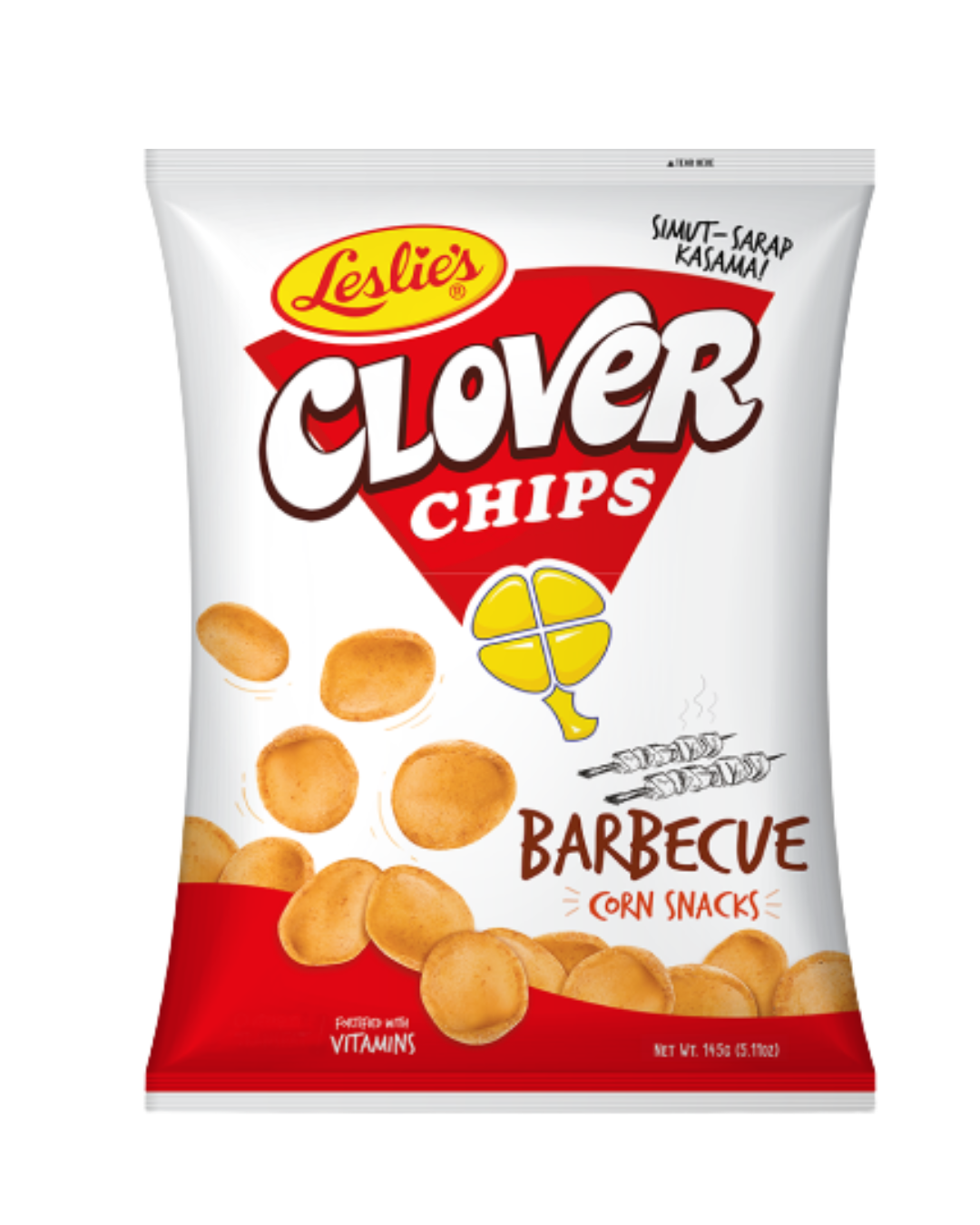 Leslie's Clover Chips BBQ  - 25/145g