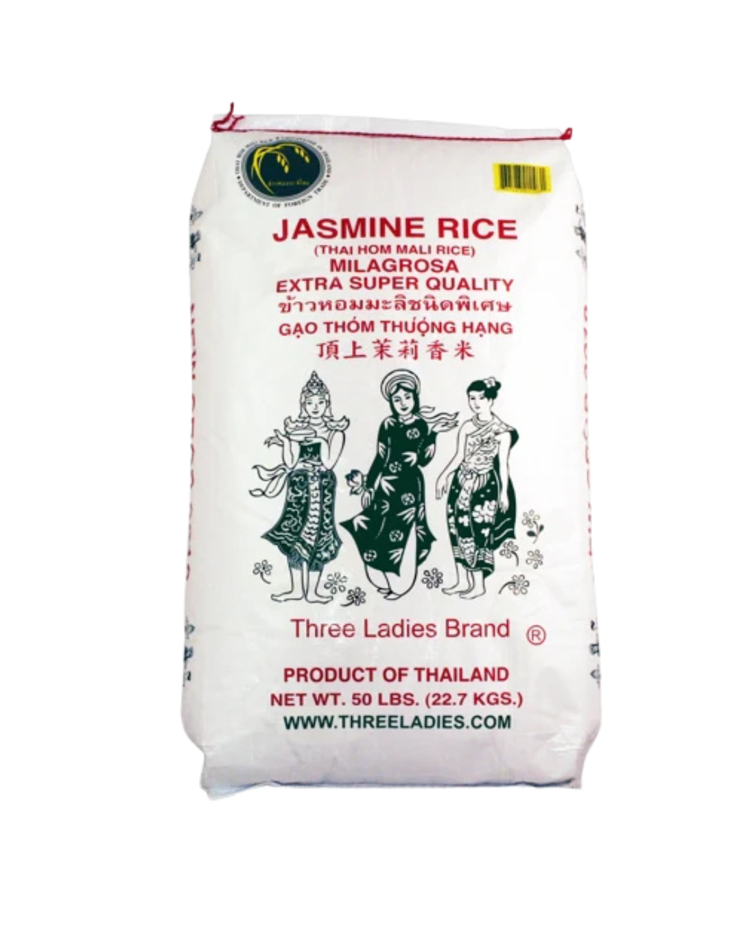 Three Roses Rice Three Ladies Jasmine Rice - 50lbs – WOW FOOD DISTRIBUTOR
