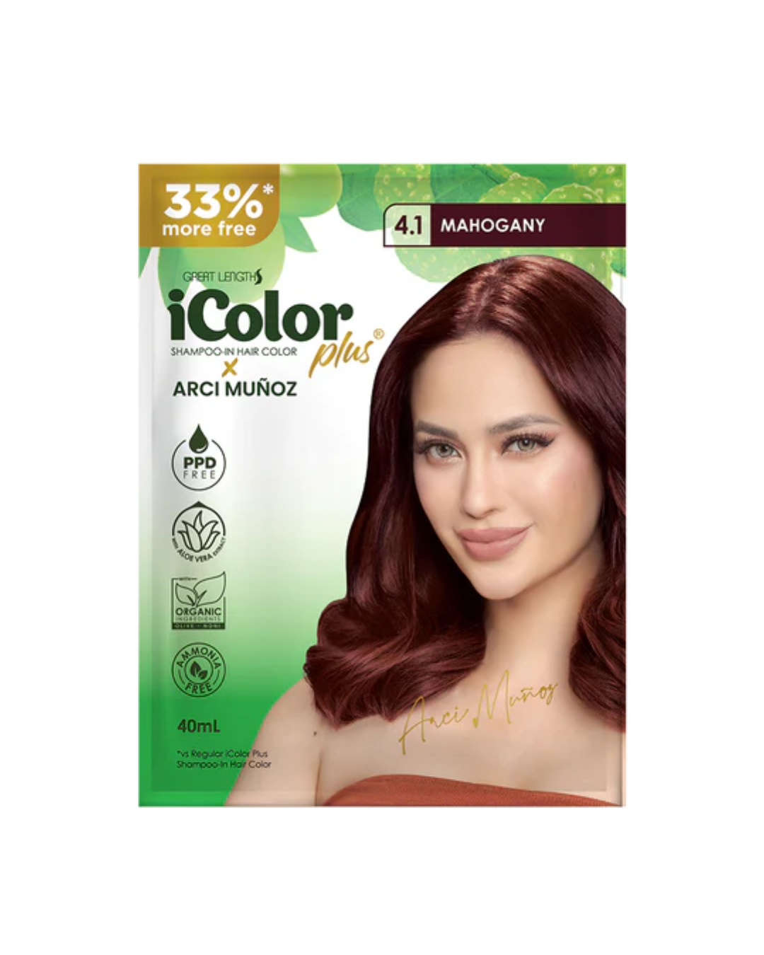 iColor Shampoo-In Hair Color Mahogany Brown – 1x10/40ml