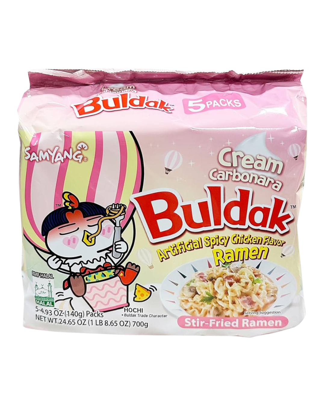 Samyang Buldak Cream Carbonara Spicy Chicken- 8x5/140g | 4.94oz