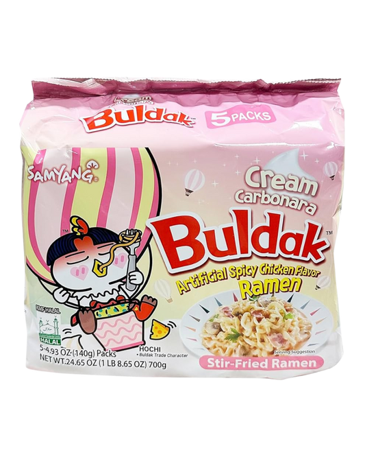 Samyang Buldak Cream Carbonara Spicy Chicken- 8x5/140g | 4.94oz