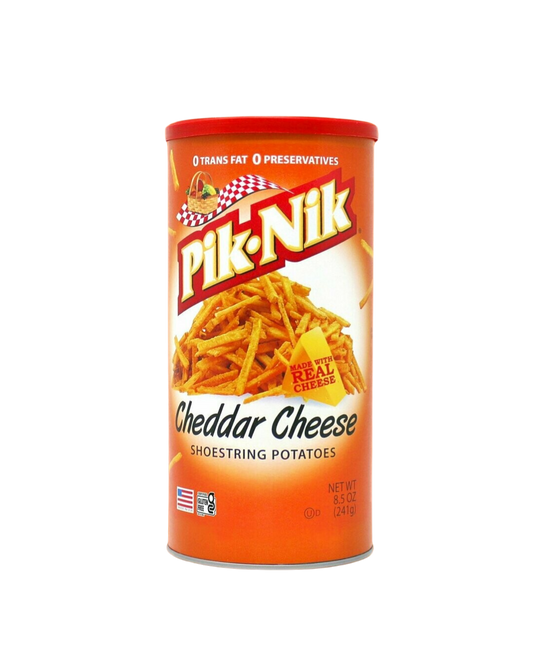 Pik-Nik Shoestring Cheddar Cheese (Large) - 12/9oz