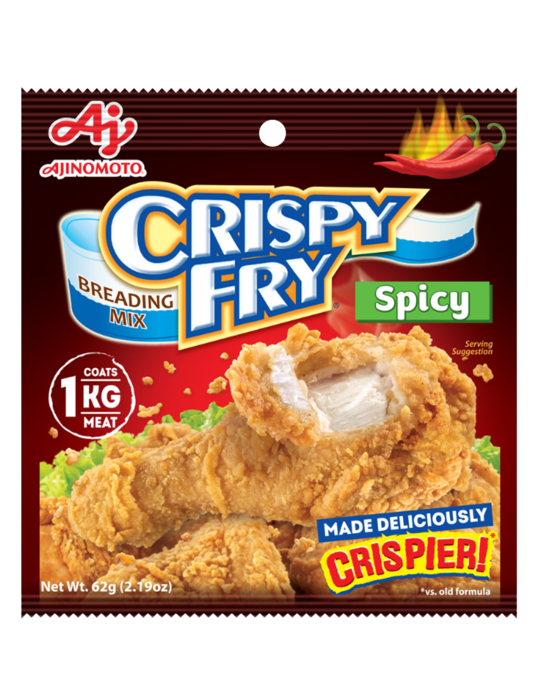 Ajinomoto Crispy Fry Breading Mix Spicy - 14/13/62g  | 8.4oz