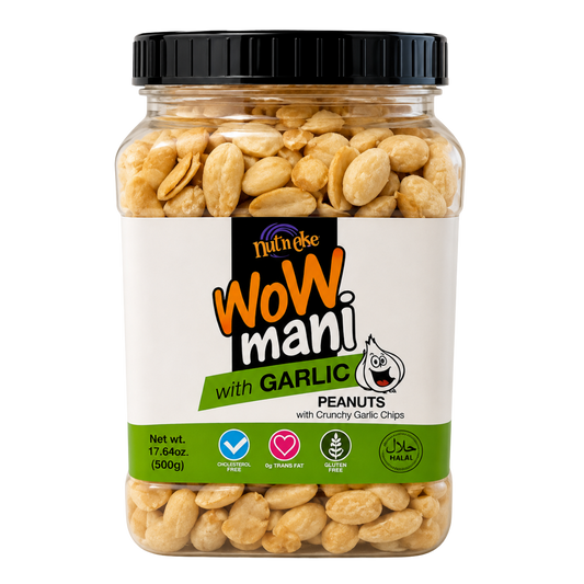 Wow Mani With Garlic Chips - 12/500g